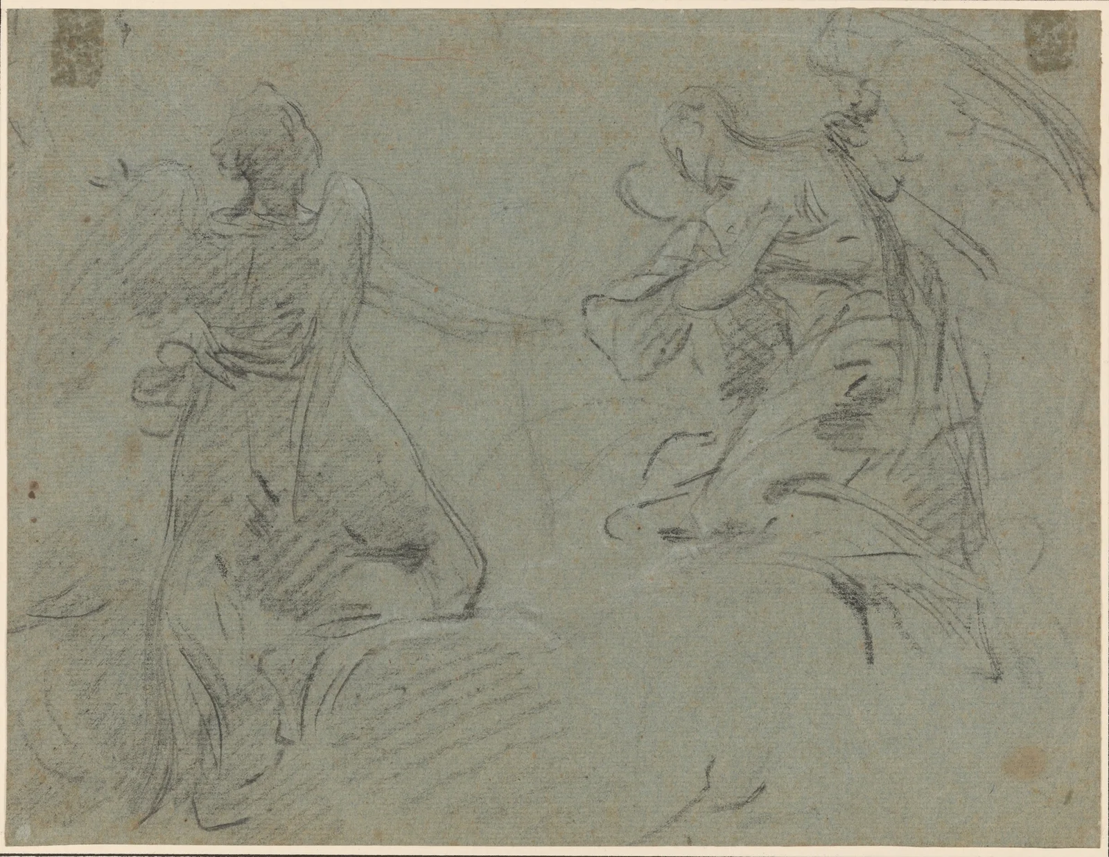 Two Angels (17th century) av Eustache Le Sueur