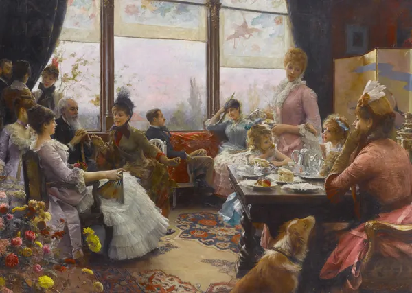 Five o’clock tea av Julius Leblanc Stewart