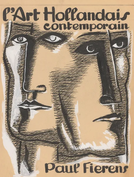 Ontwerp boekomslag ‘l’Art Hollandais contemporain’ av Leo Gestel