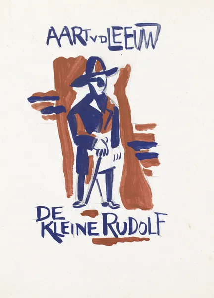 Ontwerp voor boekband van De Kleine Rudolf door Aart van der Leeuw av Leo Gestel