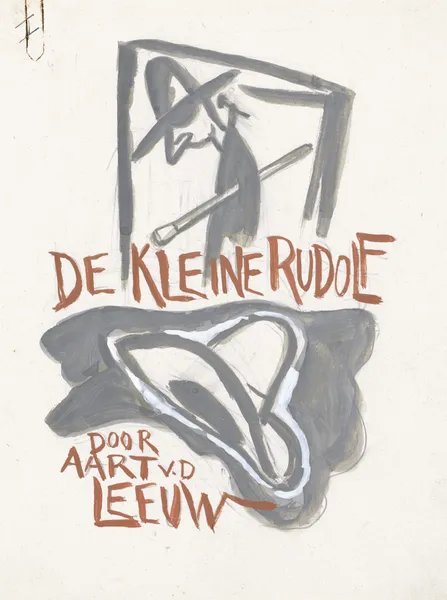 Ontwerp voor boekband van De Kleine Rudolf door Aart van der Leeuw av Leo Gestel