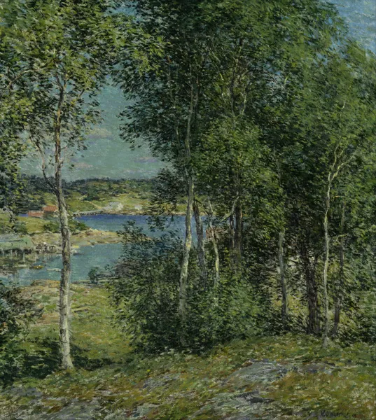 A Family of Birches av Willard Leroy Metcalf
