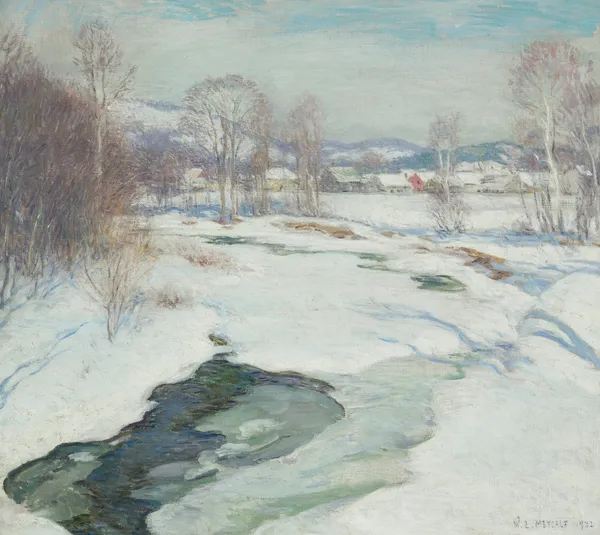 Icebound Brook av Willard Leroy Metcalf