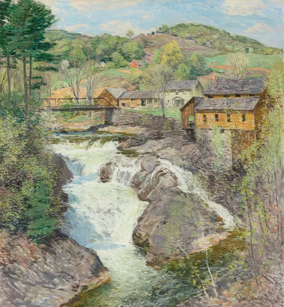 The Falls av Willard Leroy Metcalf