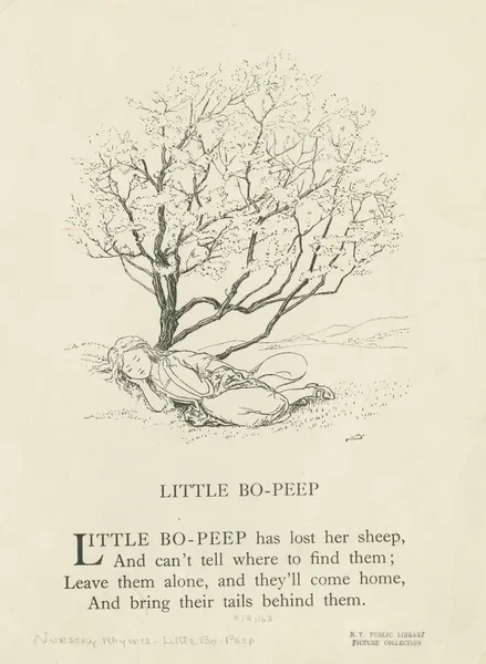 Little Bo-Peep 2 av Leonard Leslie Brooke