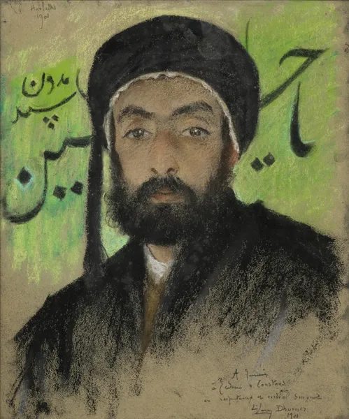 Man with a Turban av Lucien Lévy-Dhurmer