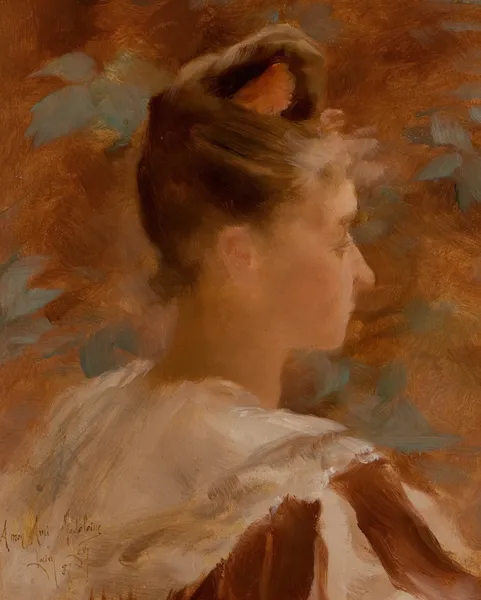 Portrait of a Lady av Lucien Lévy-Dhurmer