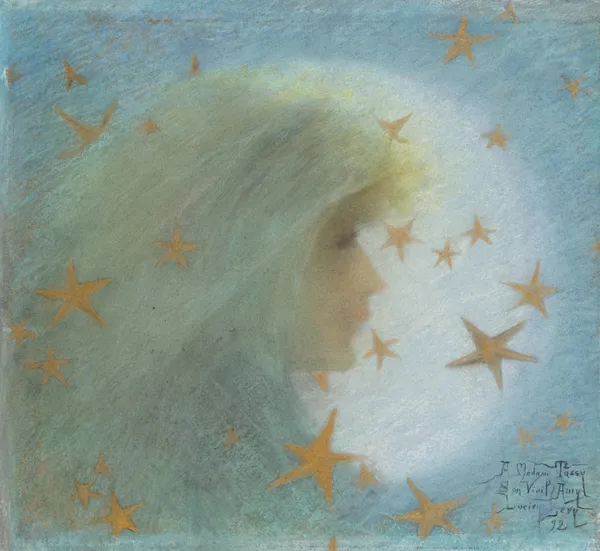 The Night av Lucien Lévy-Dhurmer