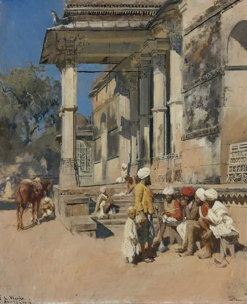 Portico Of A Mosque, Ahmedabad av Edwin Lord Weeks