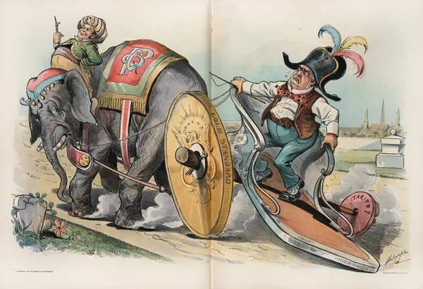 His triumphal progress av Louis Dalrymple