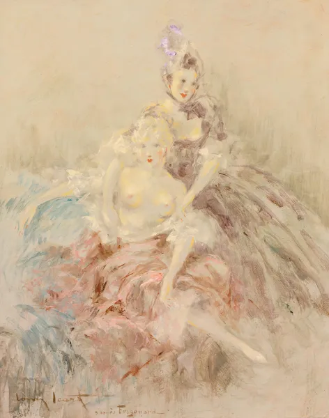 D’apres Fragonard av Louis Icart