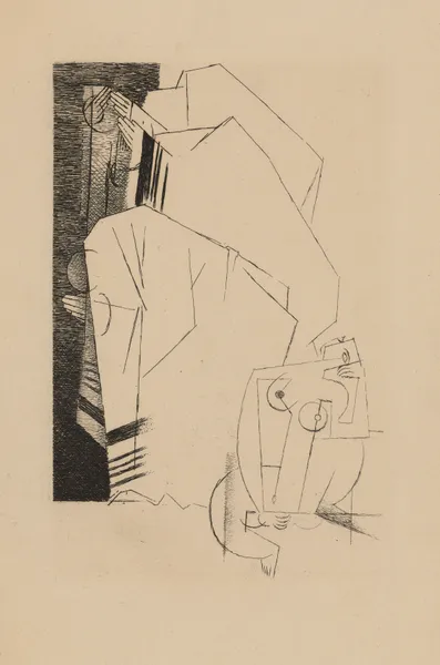 La Synagogue av Louis Marcoussis