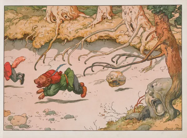 Bruin; the Adventures of a Little Bear Pl.7 av Louis Moe