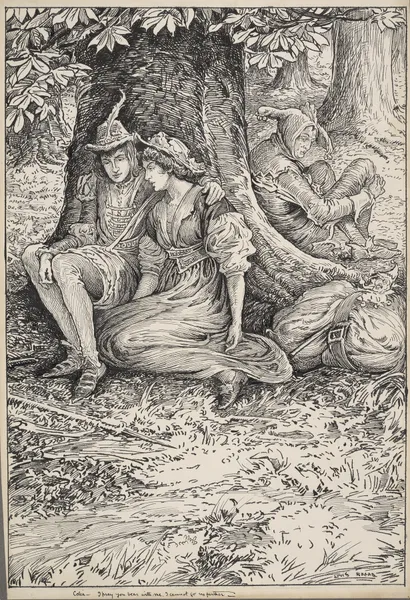 As you like it. Celia – I pray you bear with me, I cannot go no further. av Louis Rhead