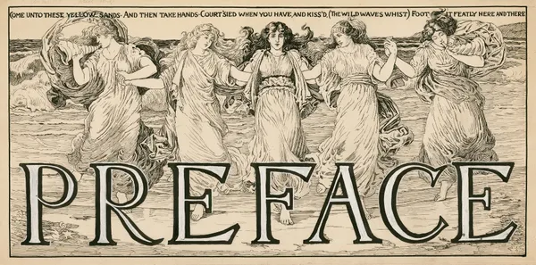 Masthead illustrations for Lamb’s Tales from Shakespeare. av Louis Rhead