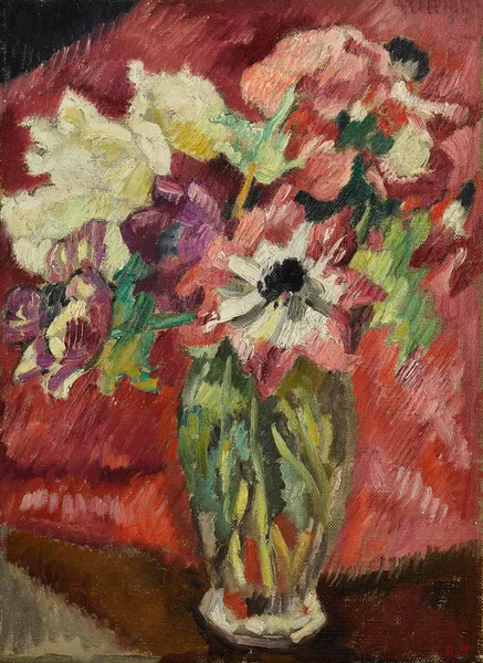Bouquet au vase de Crystal av Louis Valtat