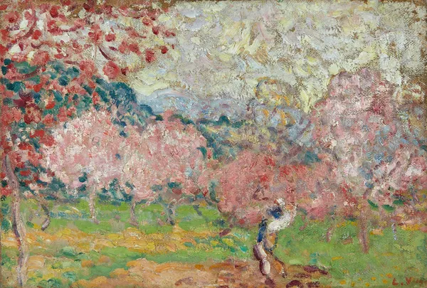 Cerisiers en fleurs, Cagnes av Louis Valtat