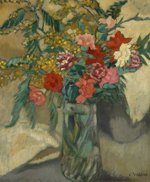 Fleurs dans un vase av Louis Valtat