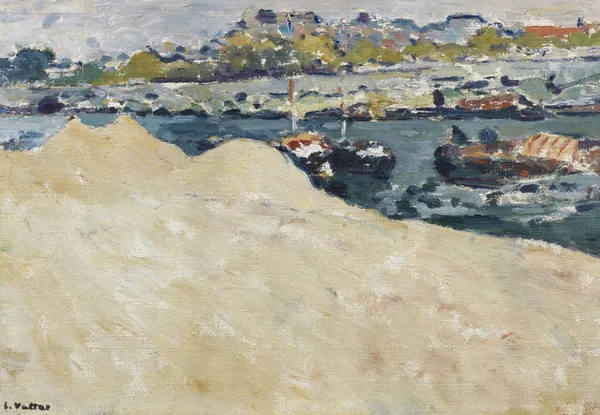 Sablières sur les quais de la Seine à Paris av Louis Valtat