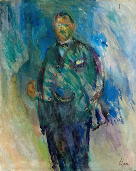 Man In A Frock Coat, Presumed To Be The Artist henrik Lund av Ludvig Karsten