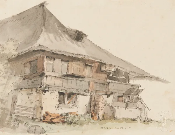 Bauernhaus im Berner Mittelland av Johann Ludwig Aberli