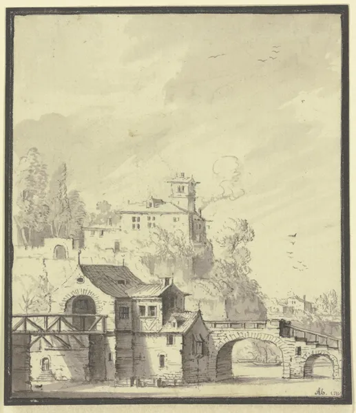 Gutshof av Johann Ludwig Aberli