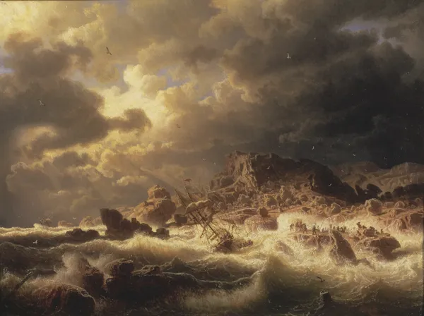 Gale on the Bohuslän Coast av Marcus Larson