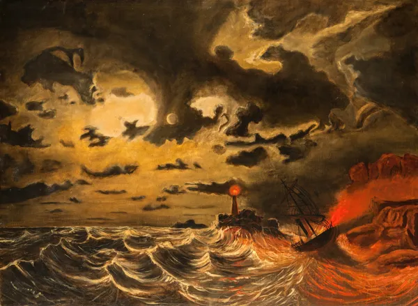 Steamer in Flames av Marcus Larson