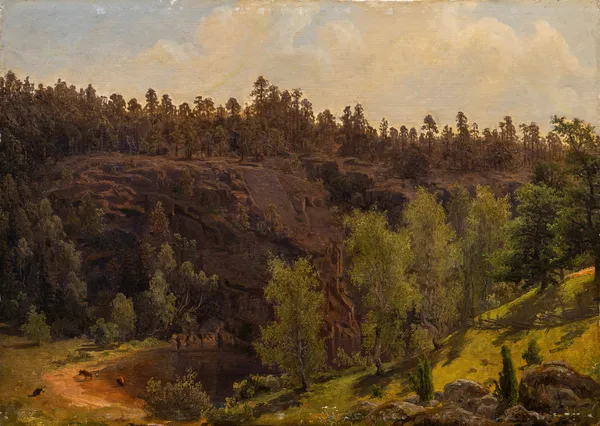 Woodland Pool in Sunshine av Marcus Larson
