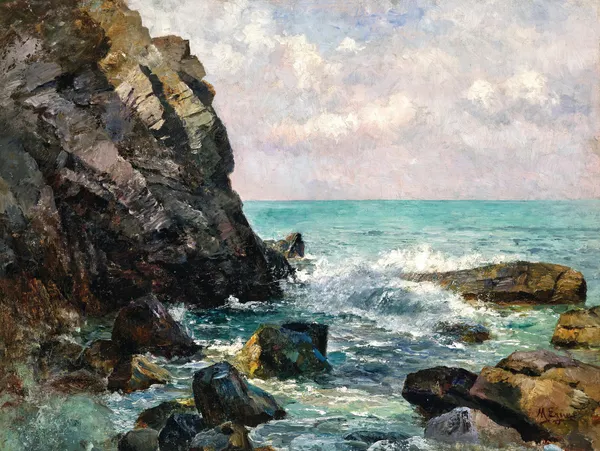Breaking Waves in Istria av Marie Egner