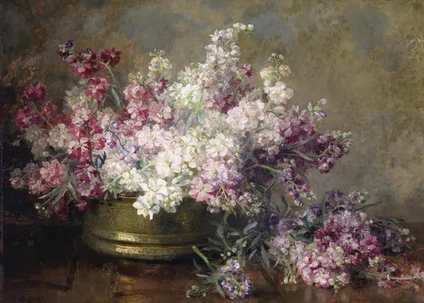 Schale mit Blumen av Marie Egner