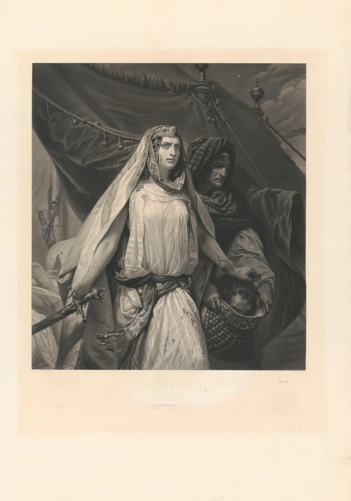 Judith (after Horace Vernet) av Jean-Pierre-Marie Jazet