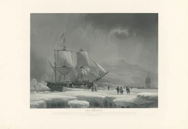 Les Glaces (after Morel-Fatio) av Jean-Pierre-Marie Jazet