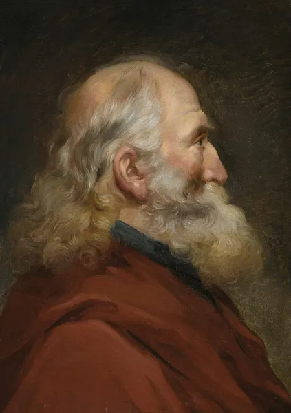 Study of head of a bearded man av Joseph-Marie Vien