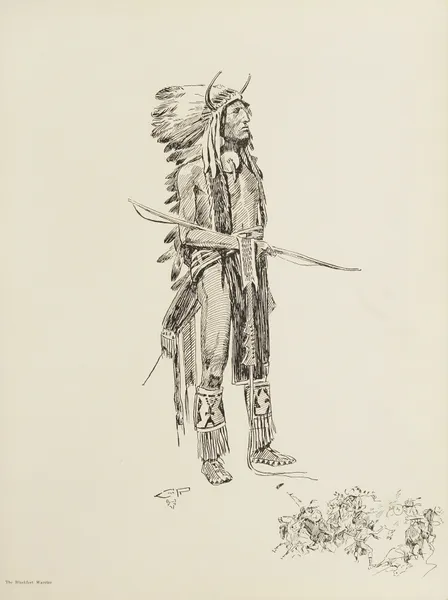 The Blackfeet Warrior av Charles Marion Russell