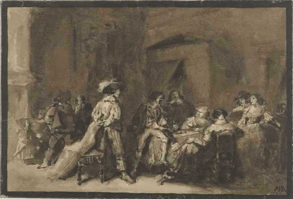 Historische scène av Marius Bauer
