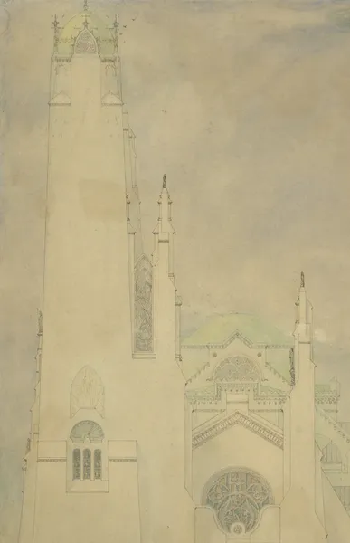 Ontwerp voor een kerk av Marius Bauer