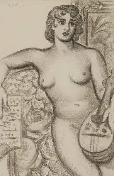 Seated Nude av Mark Gertler