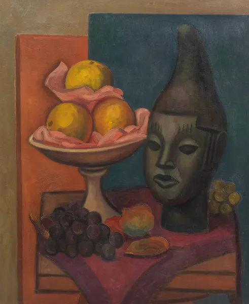 Still life with Benin Head av Mark Gertler