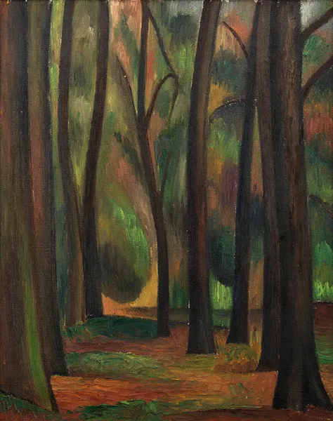 Trees at Garsington av Mark Gertler