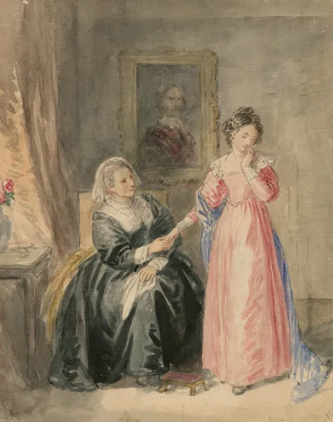 A scene from All’s well that ends well 2 av John Massey Wright