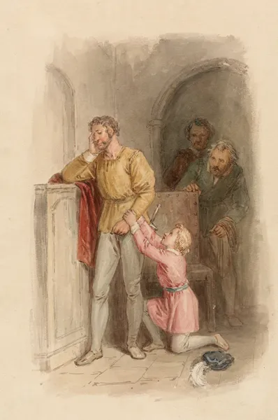 Illustrations to Shakespeare Pl.042 (19th century) av John Massey Wright