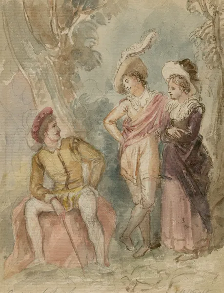 Illustrations to Shakespeare Pl.059 (19th century) av John Massey Wright