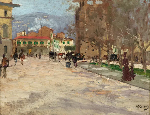 Florence, Porta a Prato av Vittorio Matteo Corcos