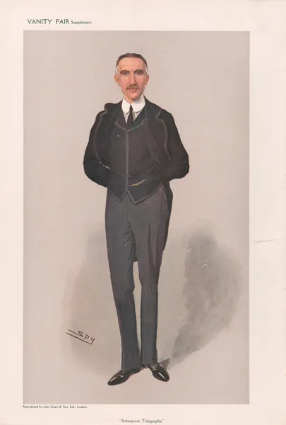 Architects and Engineers. ‘Submarine Telegraphs’. Mr. Charles Bright. 23 September 1908 av Leslie Matthew Ward