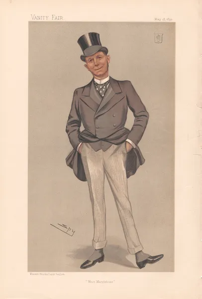Businessmen and Empire Builders. ‘West Marylebone’. Sir Frederick Seager Hunt, Bart. 18 May 1893 av Leslie Matthew Ward