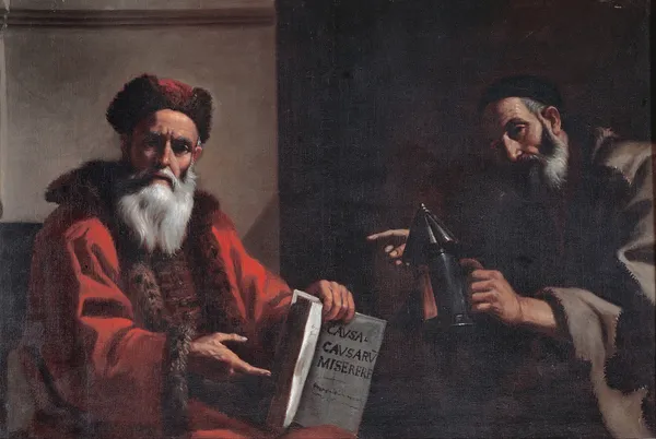 Diogenes and Plato av Mattia Preti