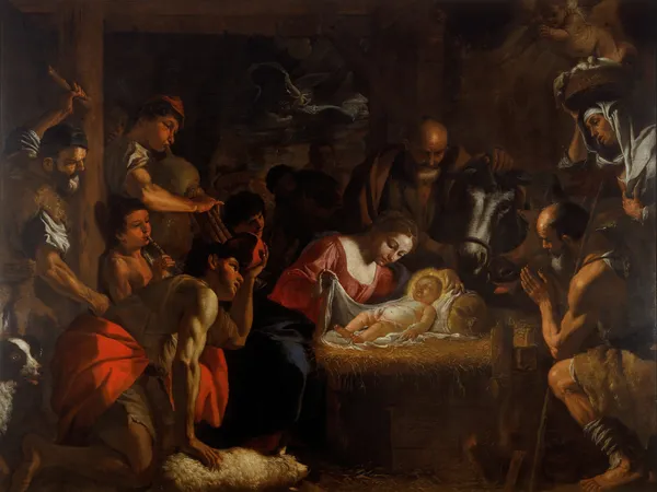 The Adoration of the Shepherds av Mattia Preti