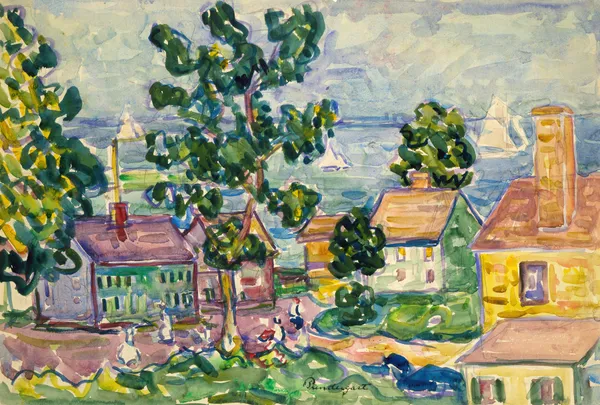 New England Coastal Village av Maurice Prendergast