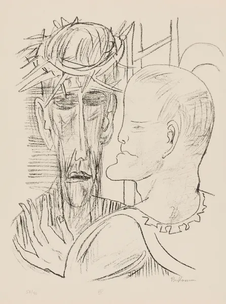 Christ and Pilate av Max Beckmann